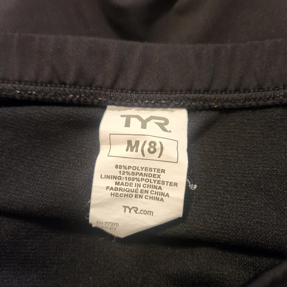 TYR Black Women's Swim Bottoms with Gray Trim